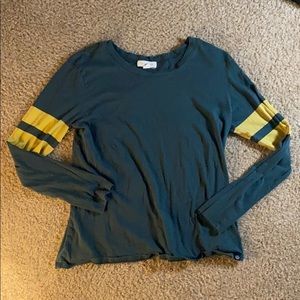 Green and Gold Long Sleeved Shirt